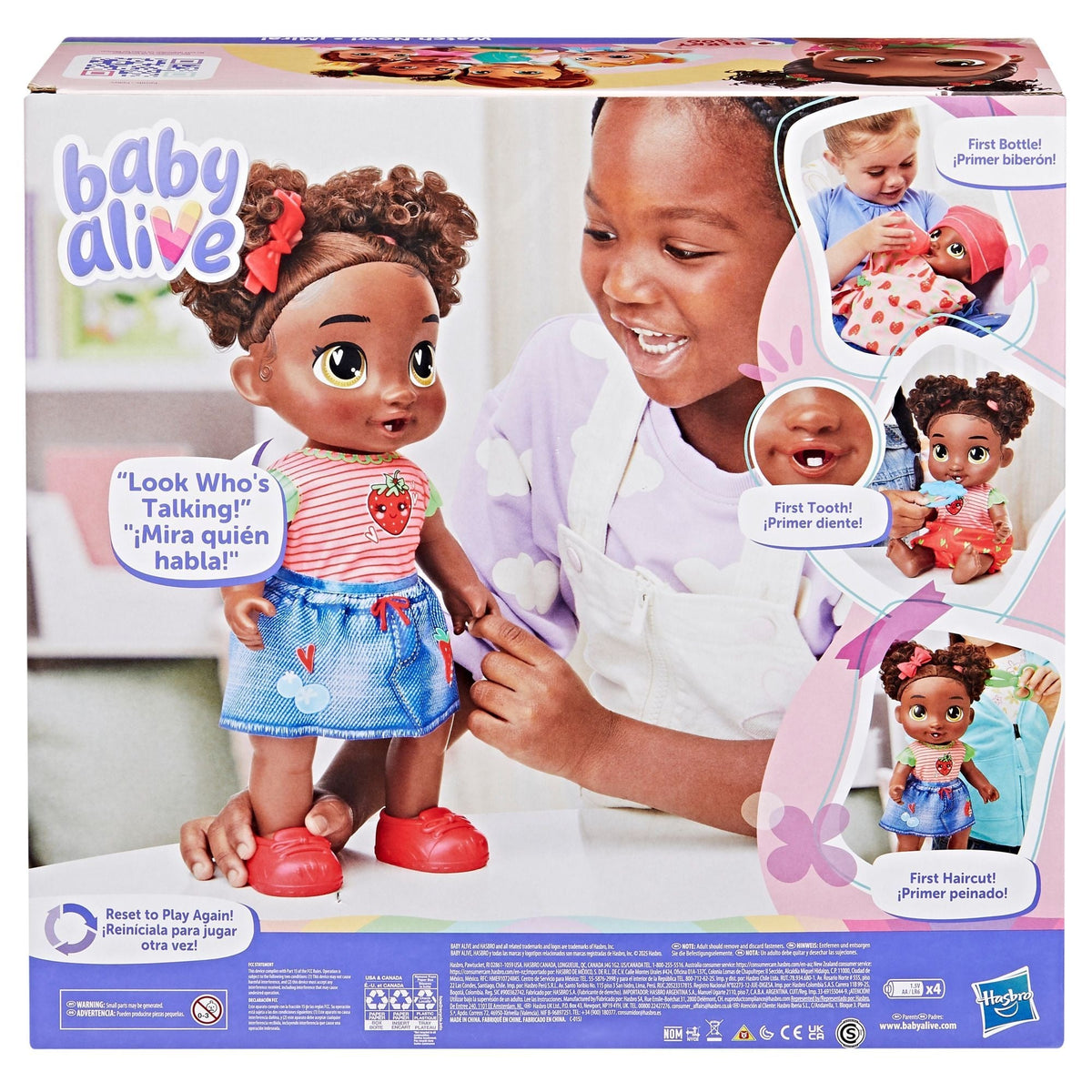 Baby Alive Baby Grows Up Berry Boo Interactive Talking Baby Doll with 75+ Sounds
