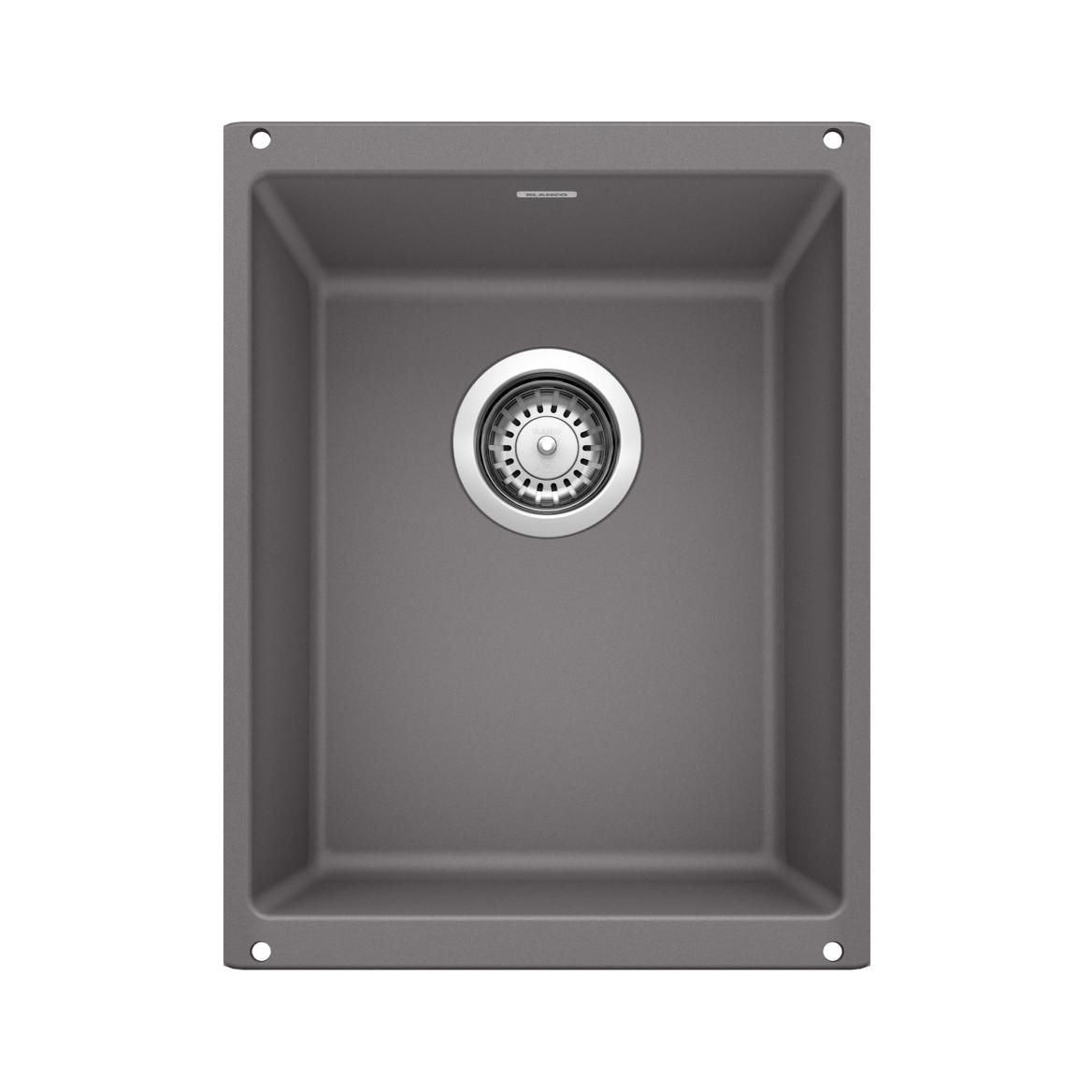 Blanco Precis SILGRANIT 13-in Undermount Bar Sink, Cinder