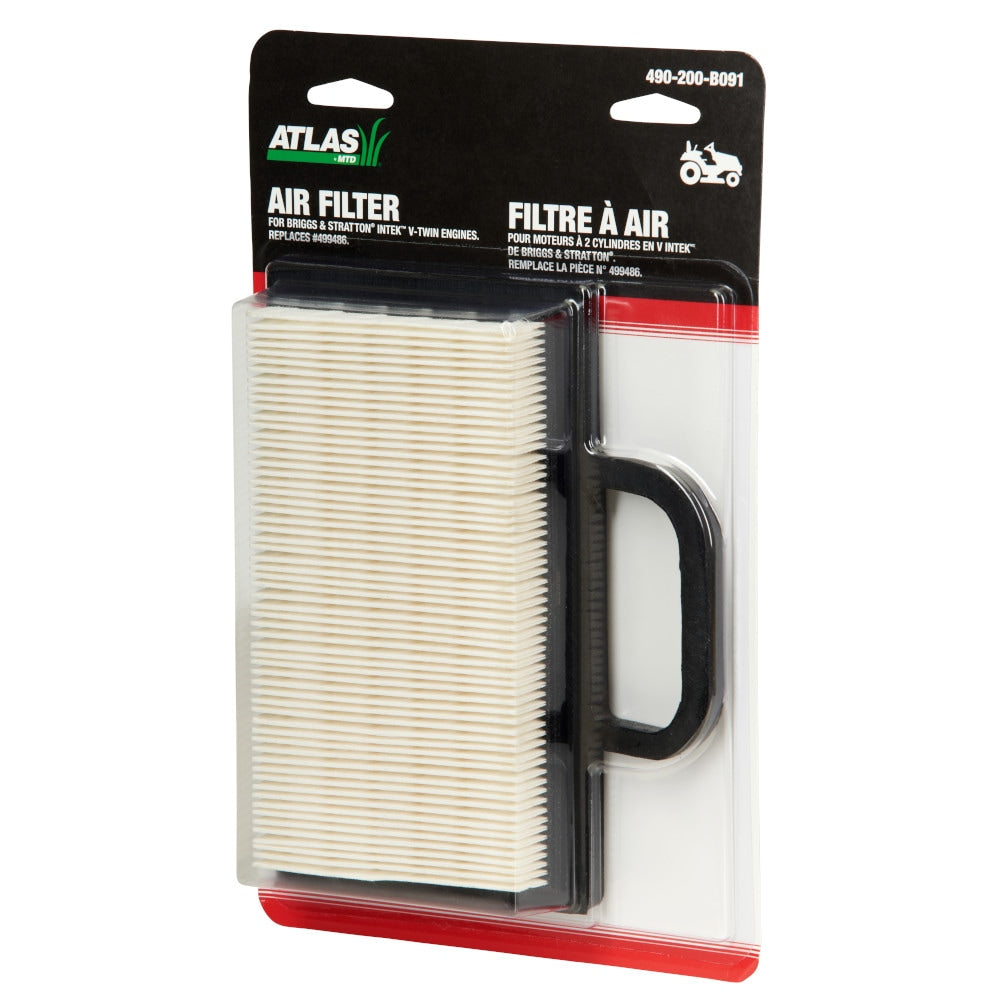 Briggs & Stratton Lawn Tractor Replacement Air Filter, Twin Intek, Cartridge/Pre-cleaner