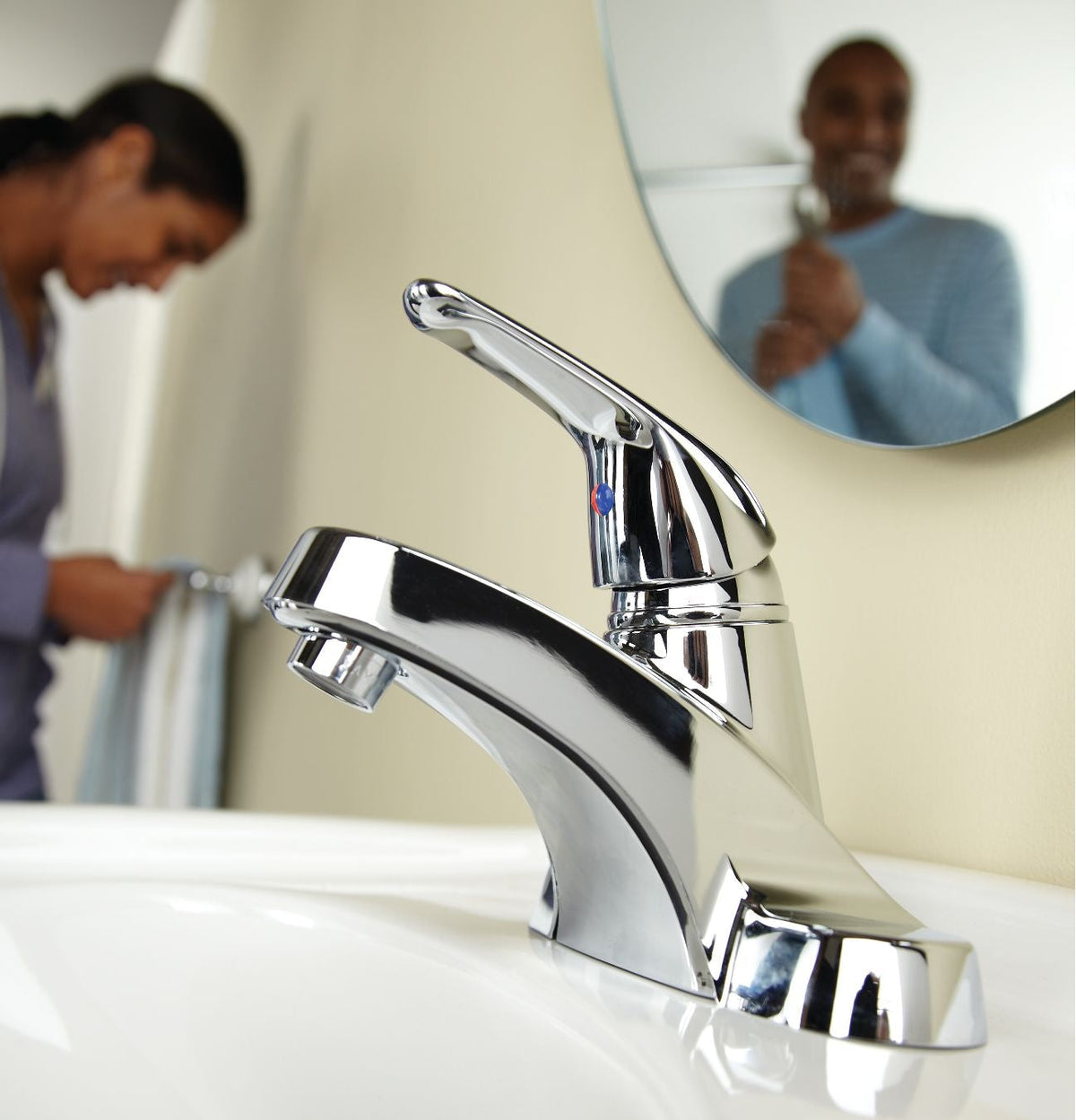 Danze Renovate Single Handle Bathroom Sink Faucet, 4-in Centerset, Chrome