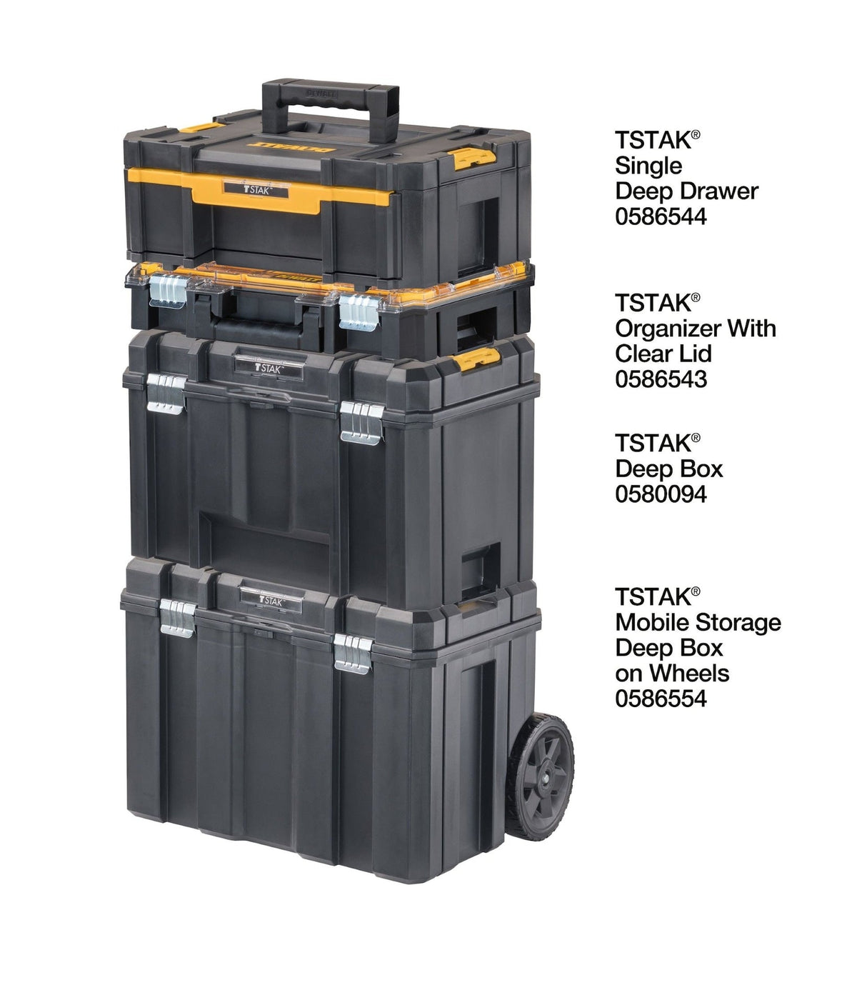 Dewalt TSTAK Heavy-Duty Single Deep Drawer Unit, Stackable