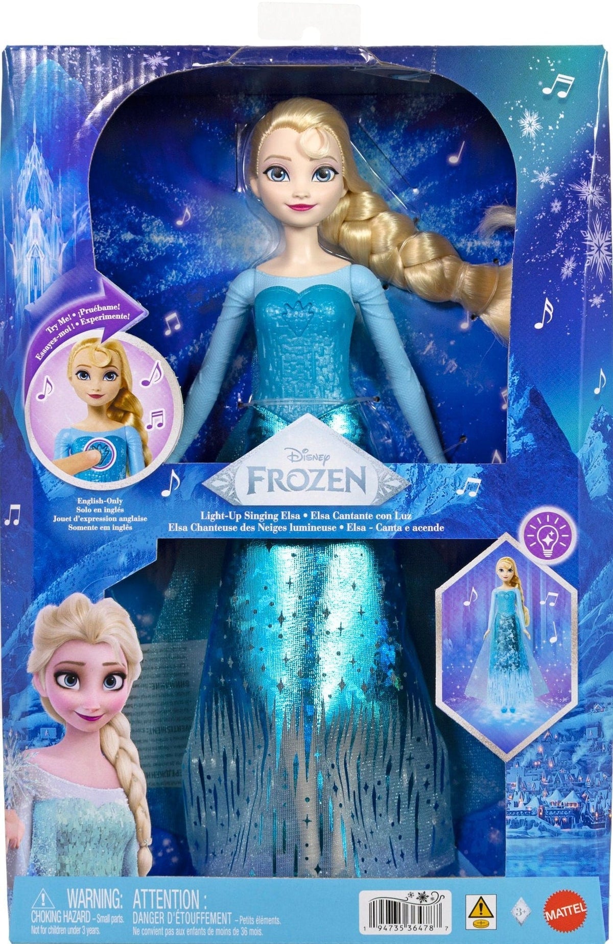 Disney Frozen Elsa Ice Powder Feature Doll