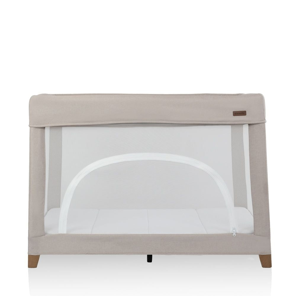 Evenflo Eris 2-In-1 One Hand Playard withBassinet, Beige