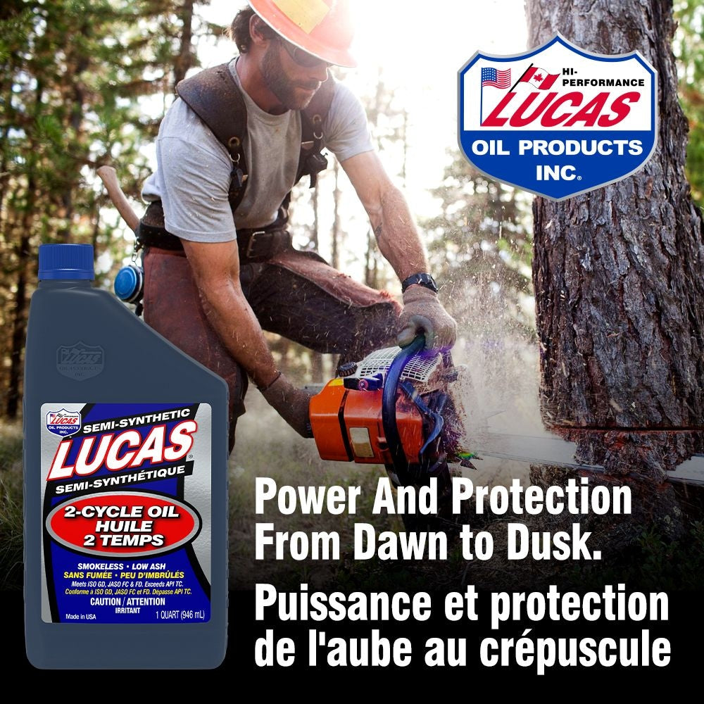 Lucas Oil 2-Stroke Semi-Synthetic Oil, 946-mL
