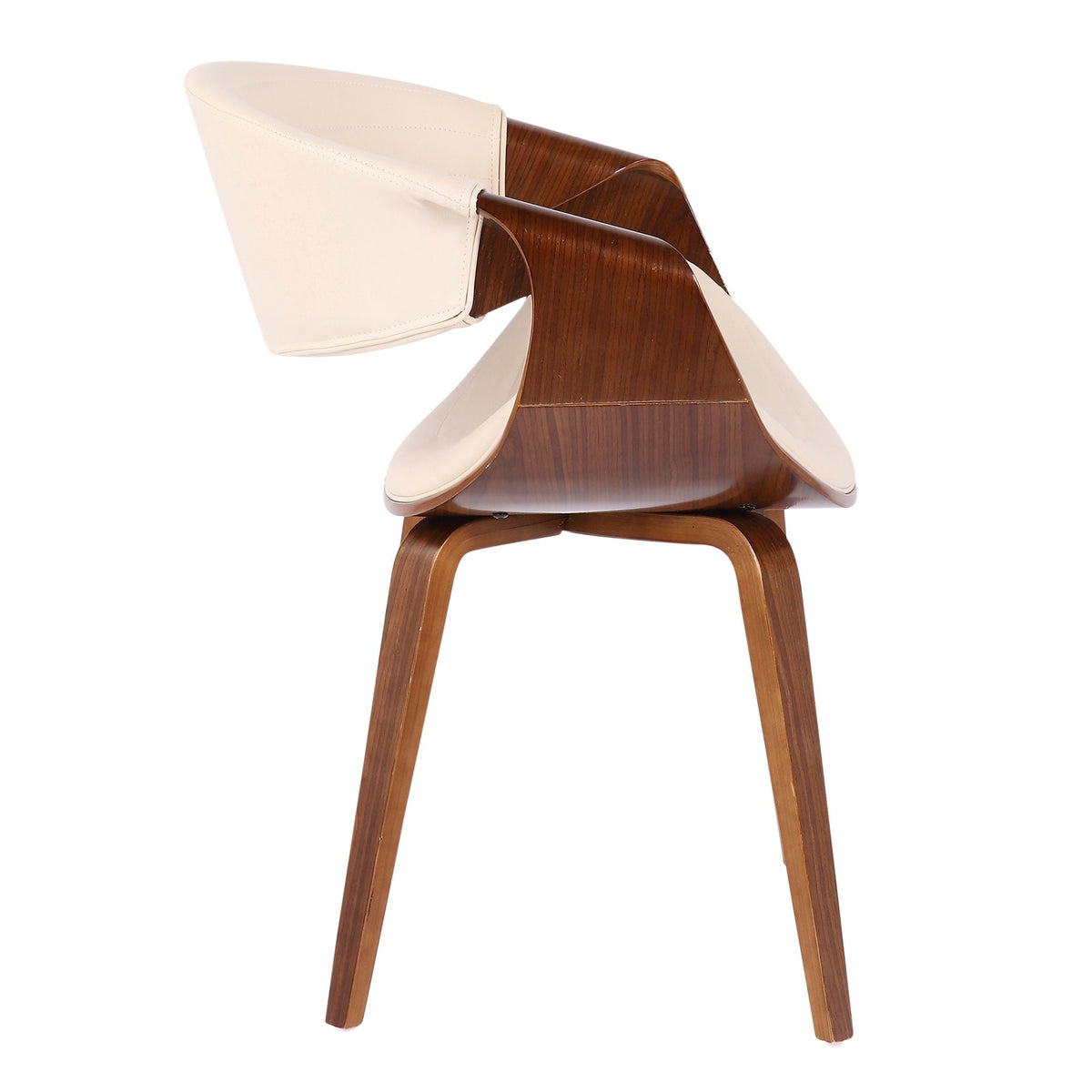 Lumisource Symphony Faux Leather Dining/ Accent Chair, Cream