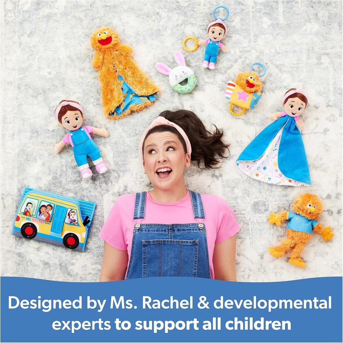 Ms. Rachel Cuddle & Comfort Doll 11-in Premium Plush, Ages 6 Months to 3+