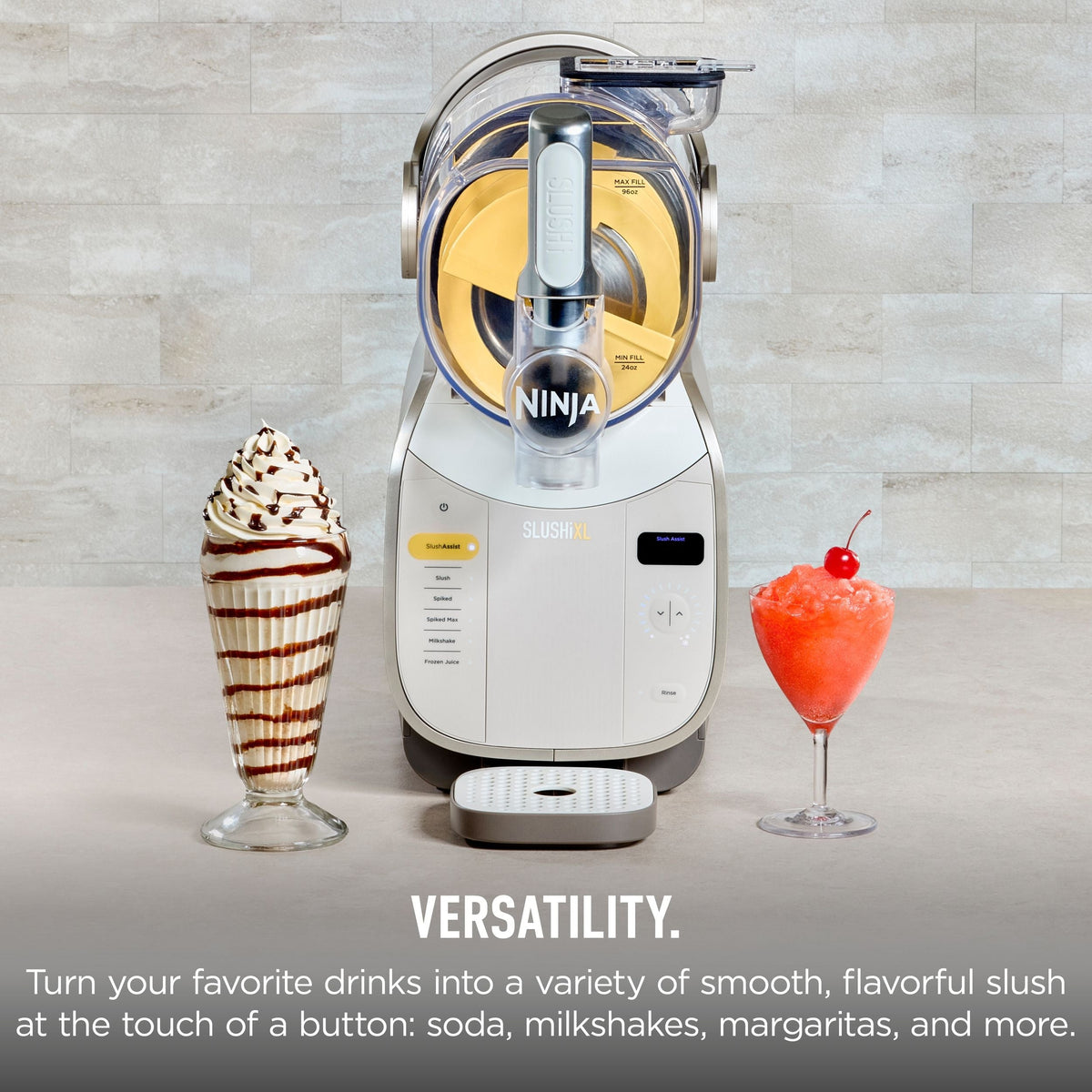 Ninja Slushi XL Slushie Machine with SlushAssist Technology, Crema, FS601CBR