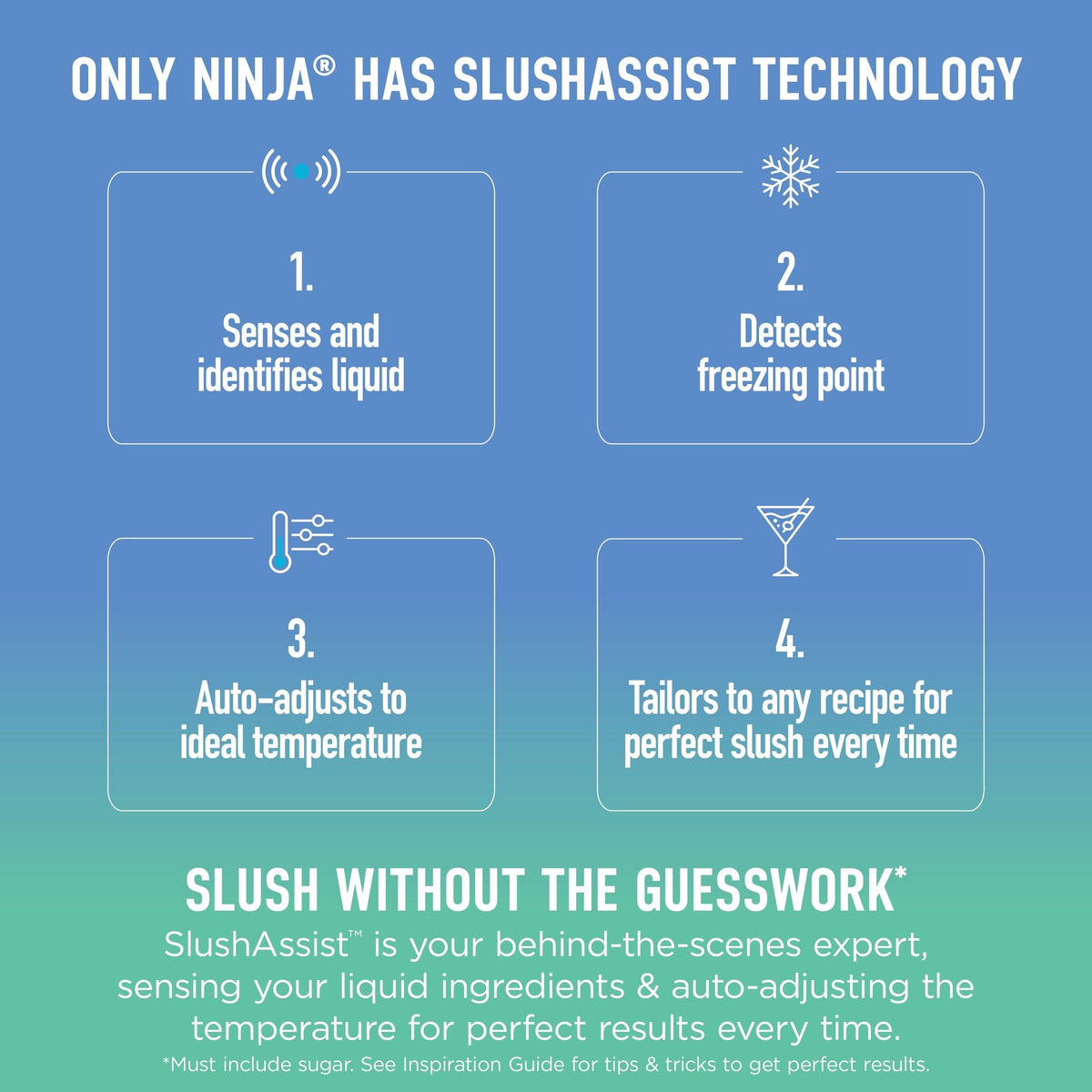 Ninja Slushi XL Slushie Machine with SlushAssist Technology, Crema, FS601CBR