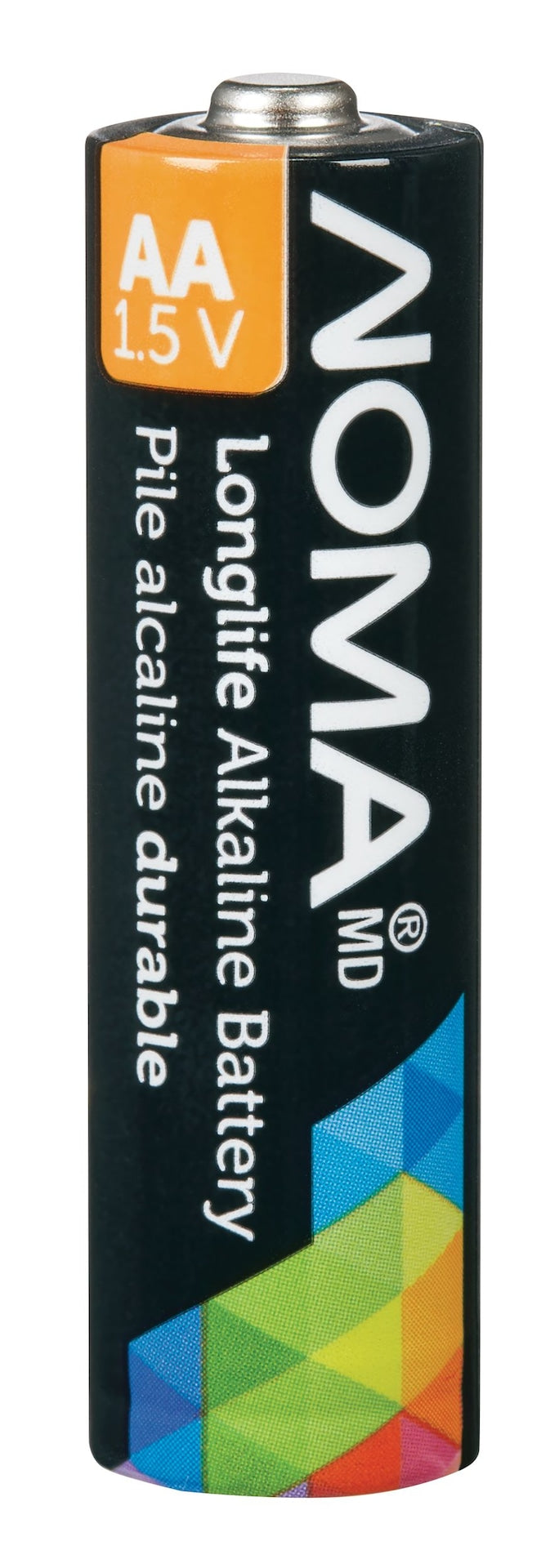 NOMA 4-pk AA Alkaline Batteries, Long Lasting, All Purpose