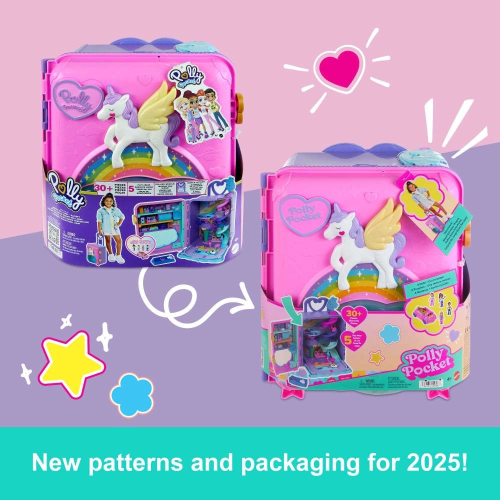 Polly Pocket Pollyville Resort Roll Away