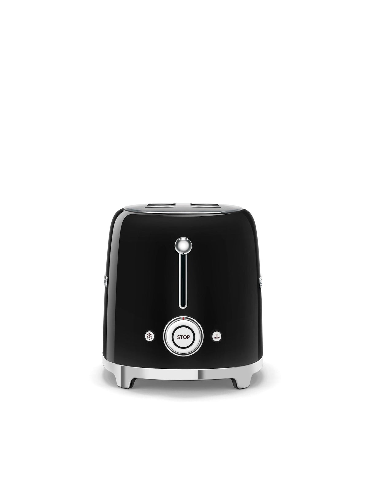 Smeg 50's Retro Style Wide Slot Pop Up Electric Toaster with 6 Settings, 2-Slice, Black