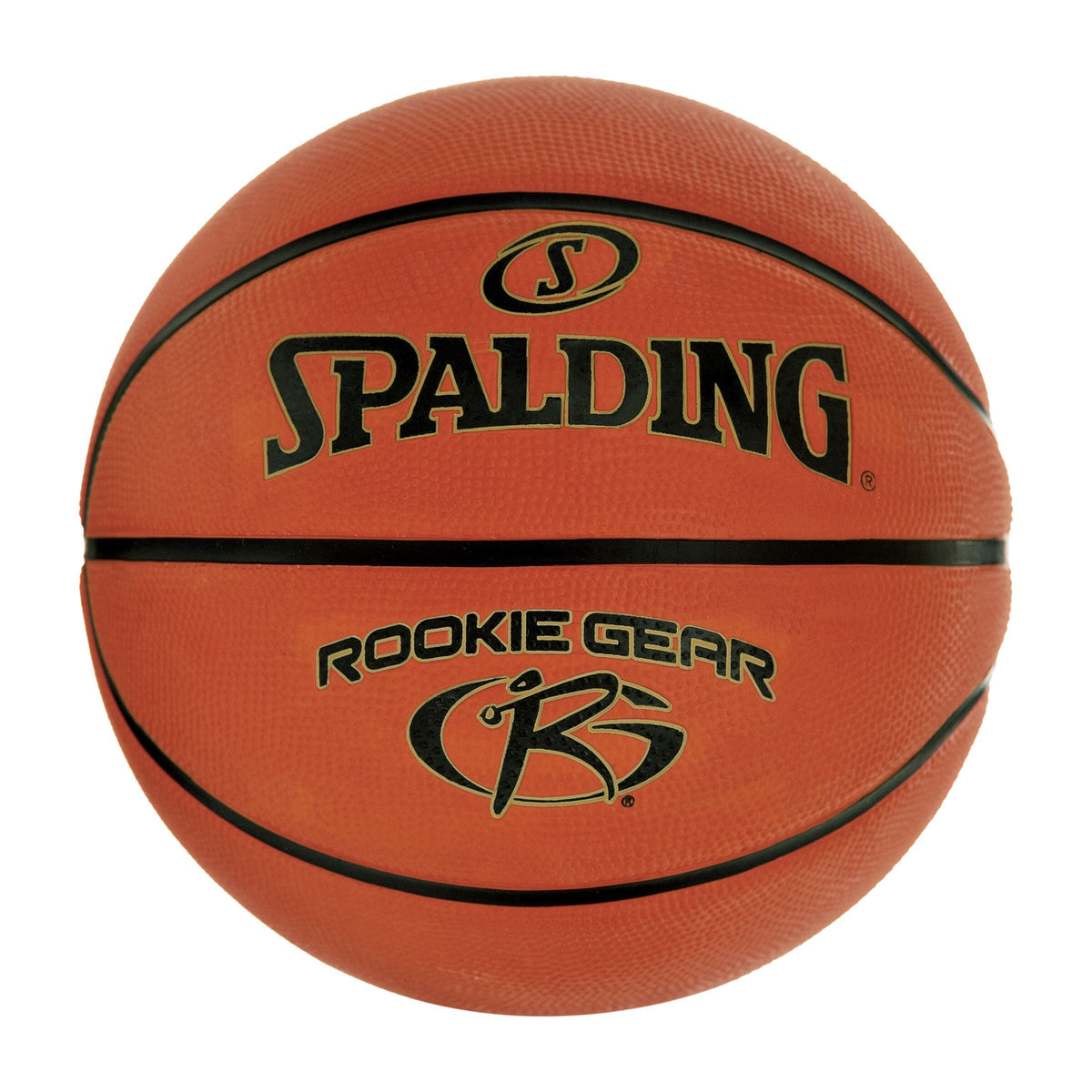 Spalding Rookie Gear Rubber Basketball, Brown, Size 5