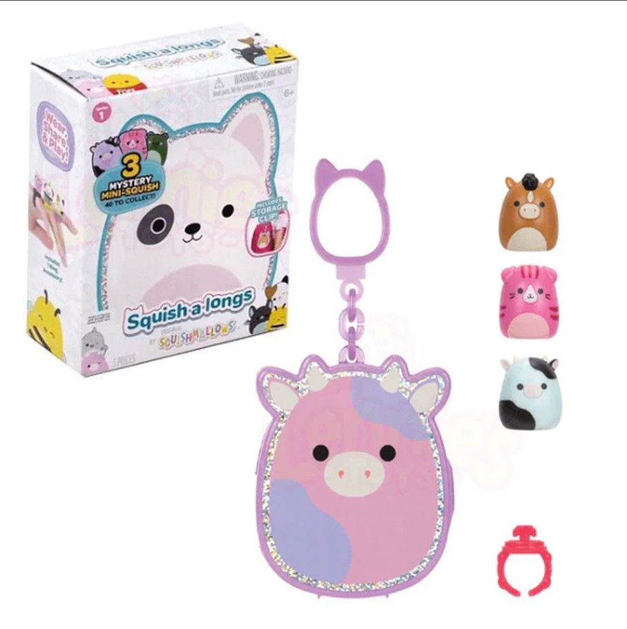 Squishmallows Squish A Longs Clip-On Blinds, Assorted Styles