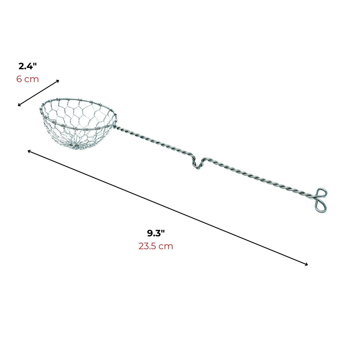 Starfrit Stainless Steel Fondue Strainer, Chrome Finish, 2.5 x 8.5-in