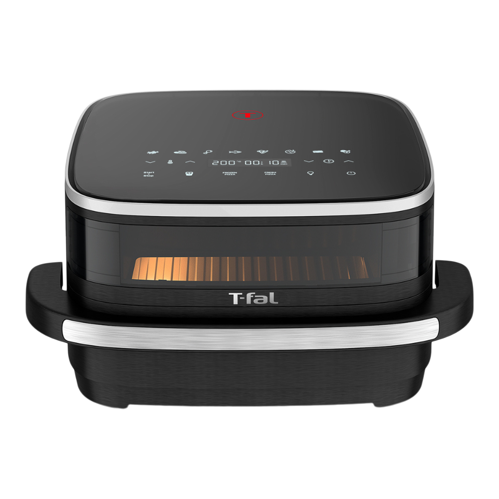 T-fal Easy Fry XL Surface Air Fryer, 10-in-1, Large Air Fryer, Super-Sized Cooking Surface, Compact Format, 4L / 4.2Qt, Black