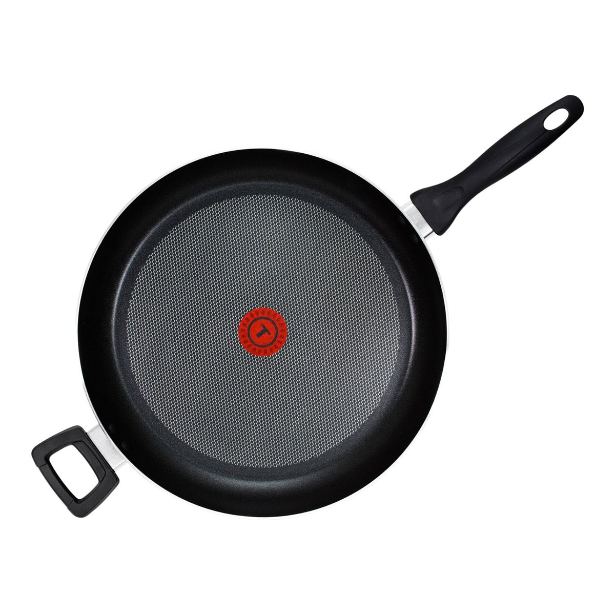 T-fal Giant Aluminum Non-Stick Frying Pan, Dishwasher & Oven Safe, Black, 13-in