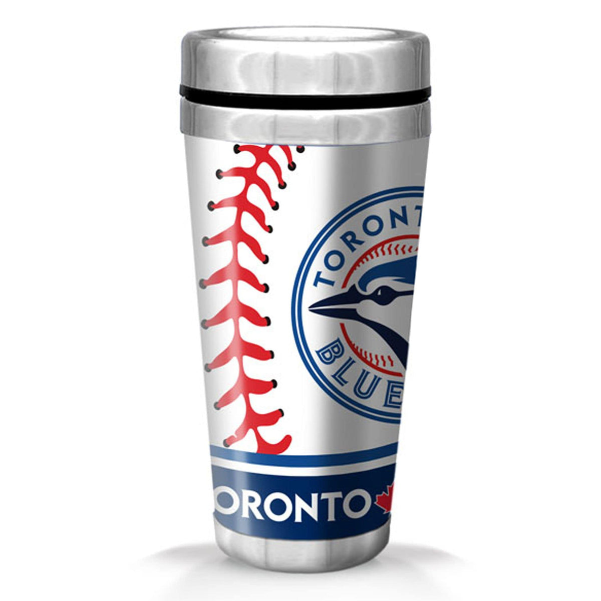 Toronto Blue Jays Stainless Steel Travel Mug For MLB Baseball Fans/Collectors, 16-oz