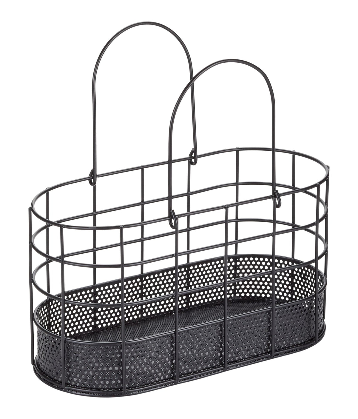 Type A Metal Shower Caddy for Storage/Carrying, Black