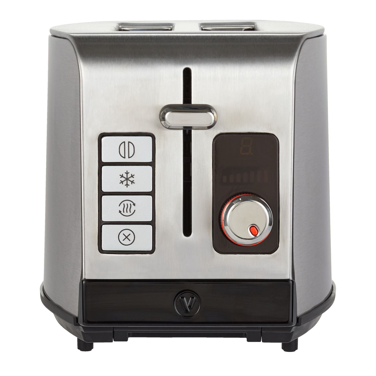Vida by PADERNO Digital Stainless Steel Toaster, 2-Slice