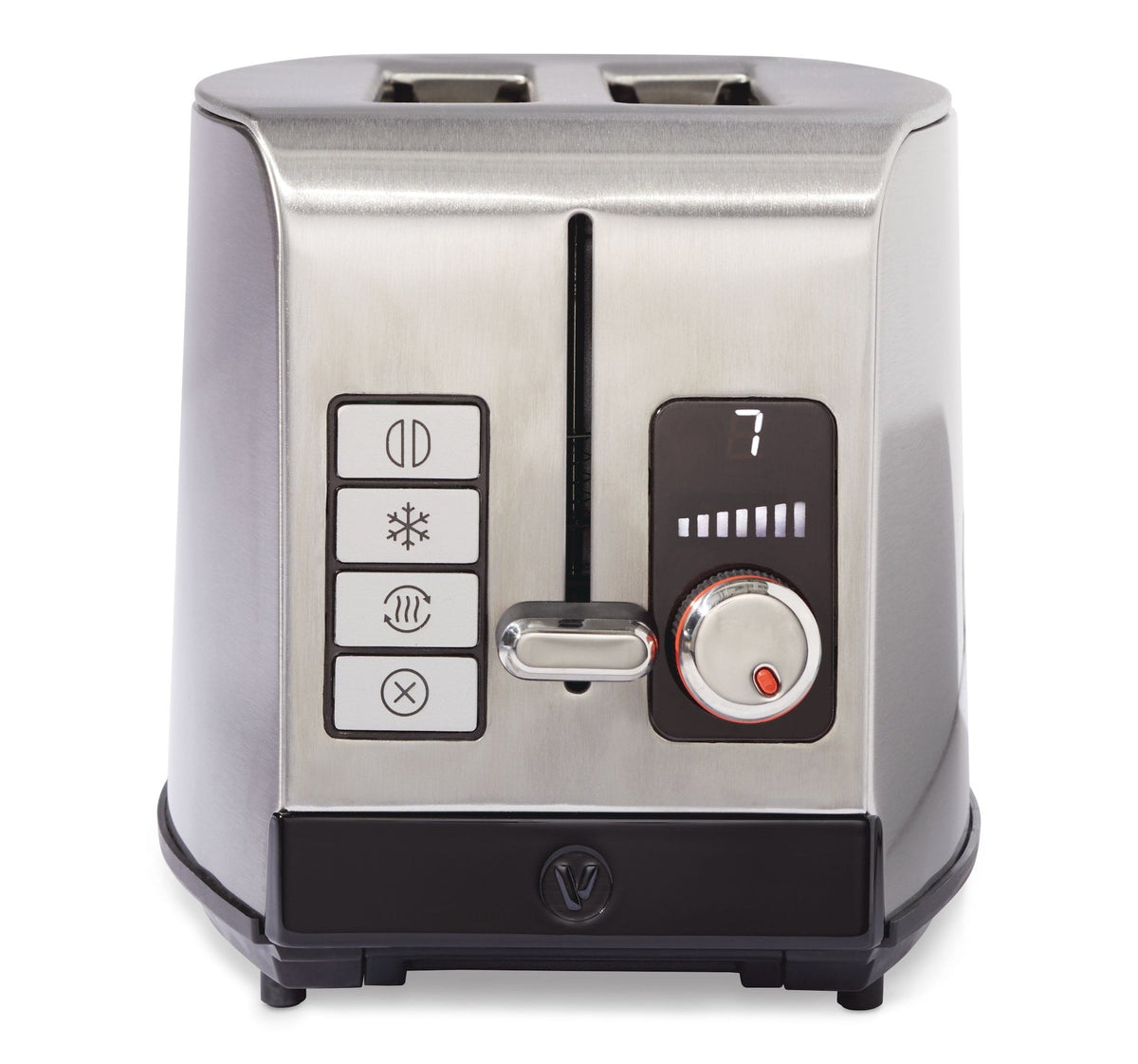 Vida by PADERNO Digital Stainless Steel Toaster, 2-Slice