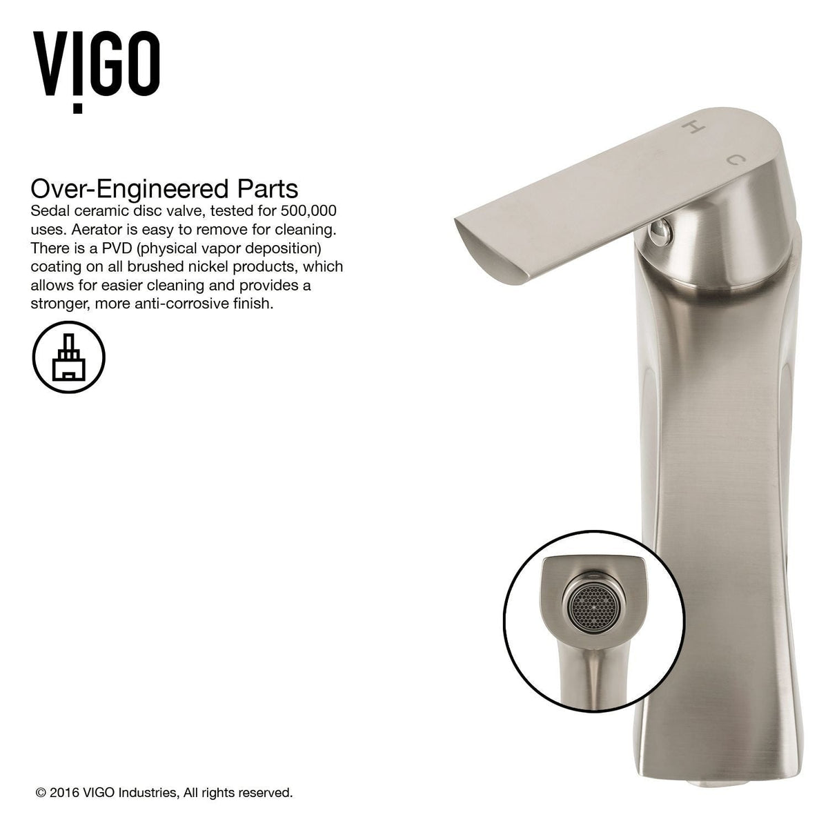 VIGO White Frost White Bathroom Sink/Basin Set with Linus Faucet and Round Glass Vessel