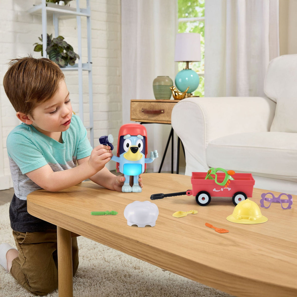 VTech Bluey Dress-Up Bluey Pretend Play Toy with Wagon