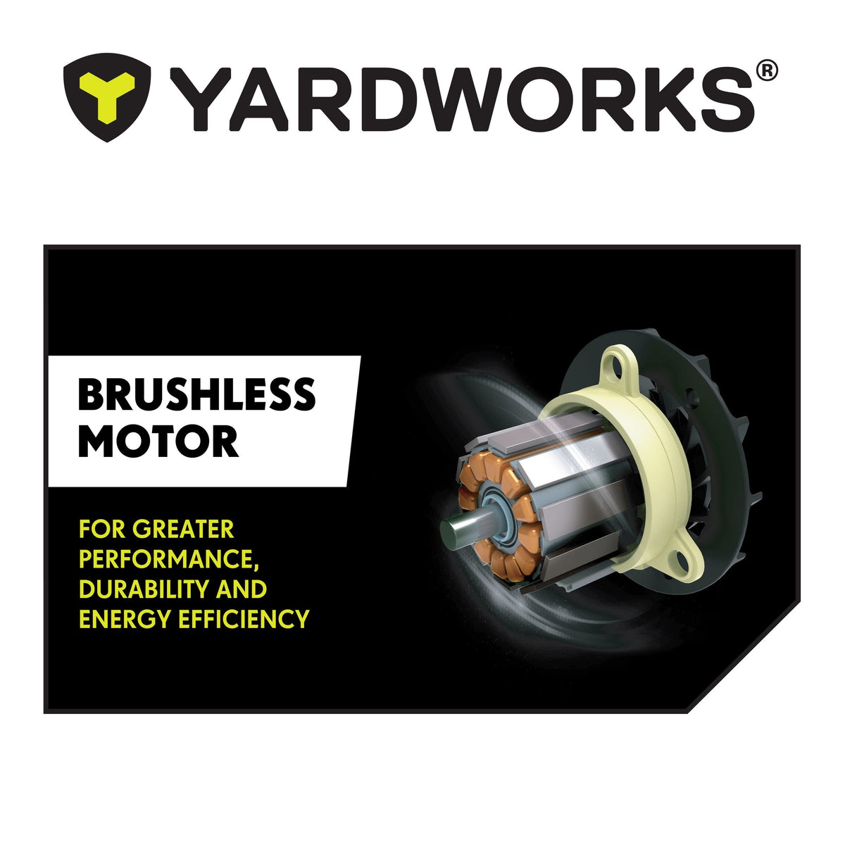 Yardworks 48V Lithium Ion Max Brushless AeroForce 2.0 750 CFM Leaf Blower Kit with (1) 4.0Ah Battery & (1) 2.0A Charger