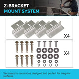 400 Watt 12 Volt Premium 4 Pcs 100W Panel 40A MPPT Charge Controller Bluetooth Module Fuse Mounting Z Brackets Adaptor Kit Tray Cables Set, 400W, Grid 12V Solar Power System