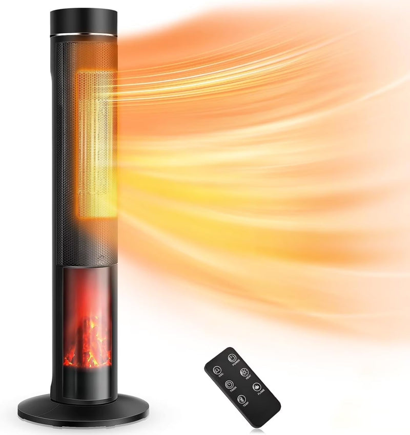 Airchoice 1500W 36 in Ceramic Tower Space Heater, 3 Heat Settings, Adjustable, for 300 sq ft I1