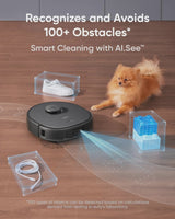 eufy restored X10 Pro Omni Robot Vacuum and Mop Combo, 8,000 Pa Suction, Dual Mops, Auto Mop Washing, Auto Drying, Self-Emptying (Refurbished...
