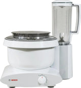 Blender: 500 watts, 6.5-gallon capacity, with corded mixing paddle, dough hook, and nutritional machine dough extension hook combo set