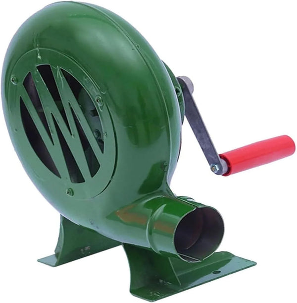 Blower Popcorn Fan, Manual BBQ Forge Air Blower with Hand Crank for Camping Picnic Outdoor - 80W-350W(150W) N5