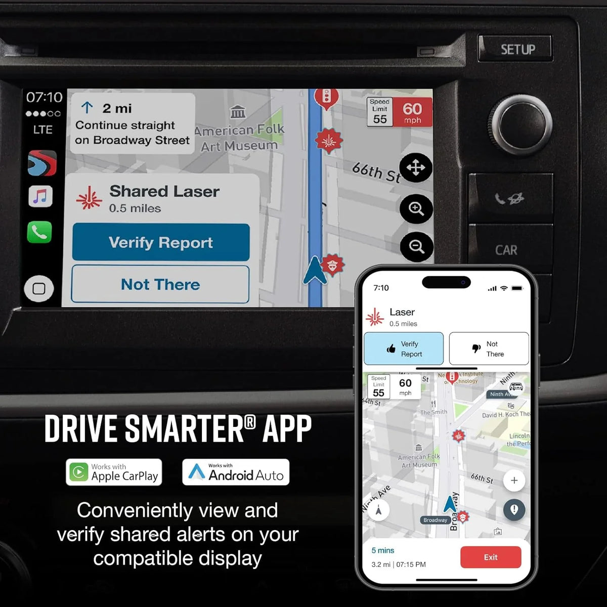 Intelligent driving recorder kit with rear camera Kober 2.5A micro USB hard wire kit