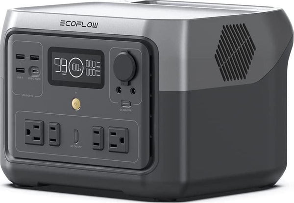EcoFlow RIVER 2 Max Portable Power Station 512Wh Capacity.Solar Generator.1000W AC Output for Outdoor Camping.Home Backup.Emergency.RV.off-Grid T8