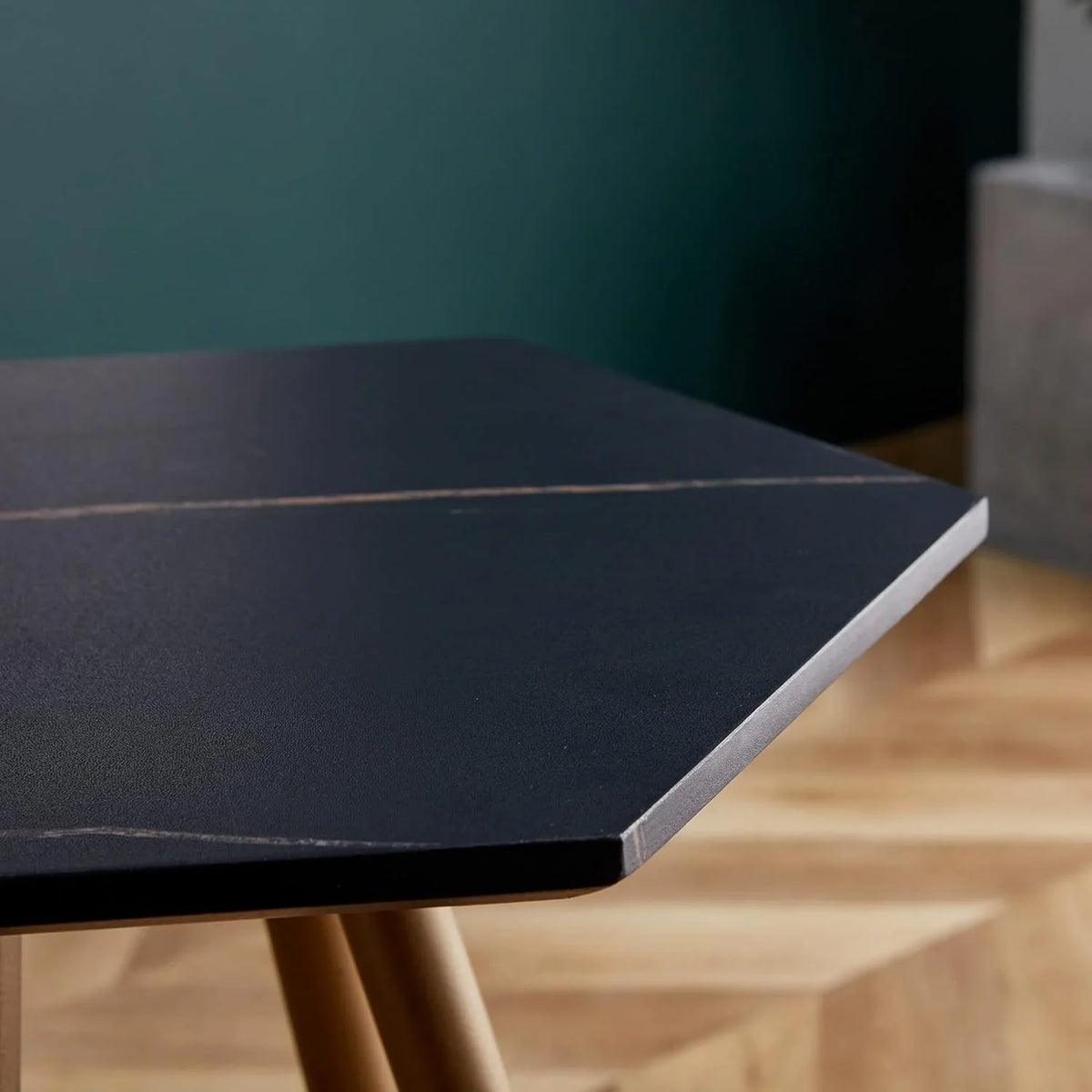 Retro-style high-back coffee table in white