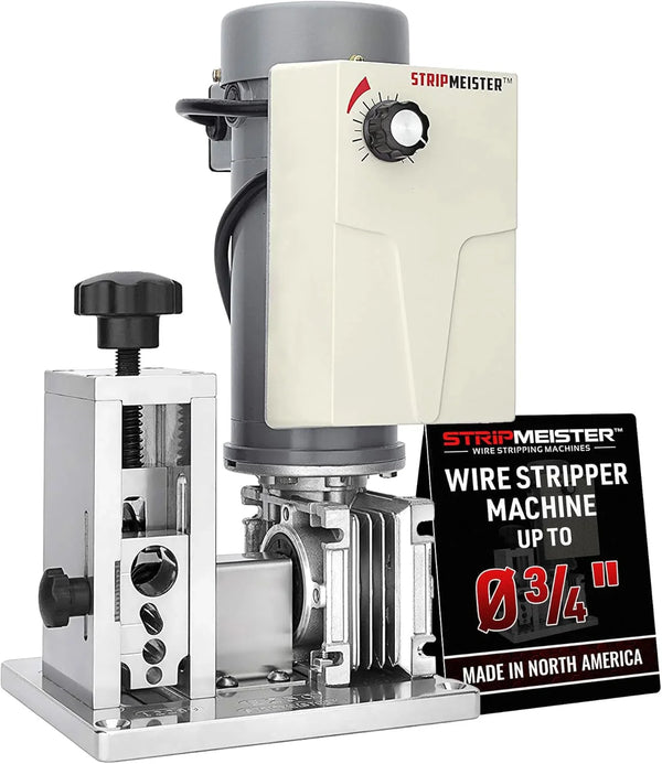 Electric automatic cable stripping machine - The maximum diameter of the detachable cable can reach 3/4 inch. There is no jamming. It is equipped with a motor-driven cable stripping device and has a variable speed control function. It is suitable for Y7