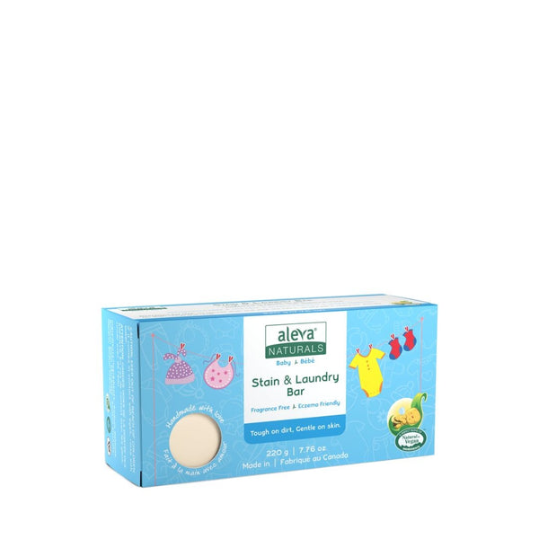 Aleva Naturals Plant-Based Stain and Laundry Bar, 220g V1