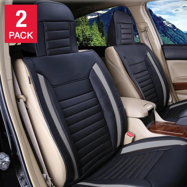 Alpena Grey Ultimate Universal Fit Luxury Seat Cover, 2-pack Z9