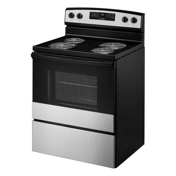 Amana 30 in. 4.8 cu ft. Electric 4 Element Range with Bake Assist H3
