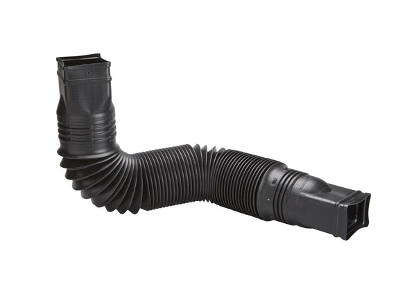 Amerimax Canada Flex-a-Spout Vinyl Downspout Extension, Rust-proof, Black A1