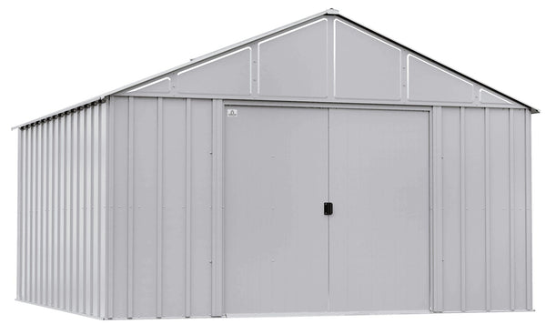 Arrow Classic 12x12-ft Flute Grey Steel Storage Shed O3
