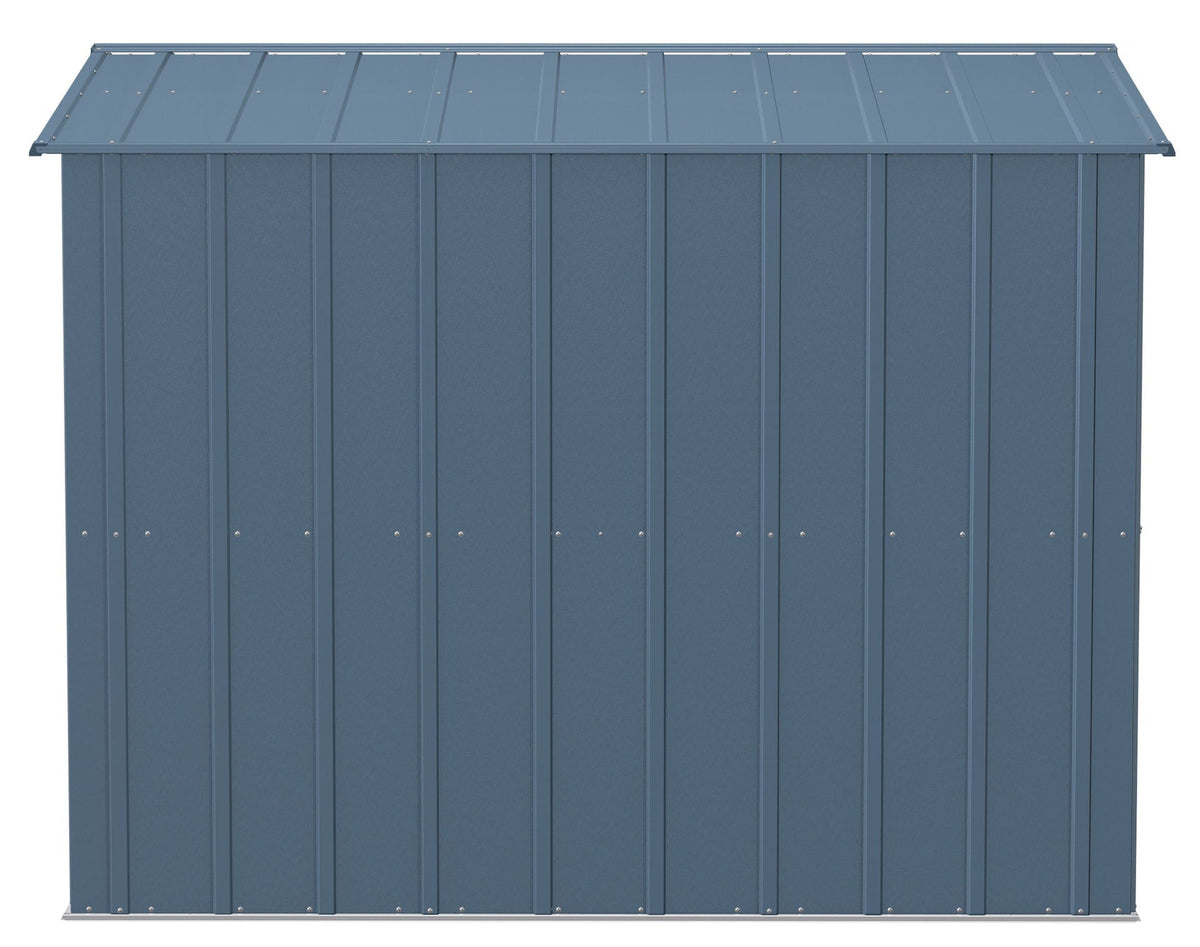 Arrow Classic Galvanized Steel Storage Shed, Blue Grey, 8-ft x 8-ft
