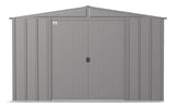 Arrow Classic Galvanized Steel Storage Shed, Charcoal, 10-ft x 8-ft