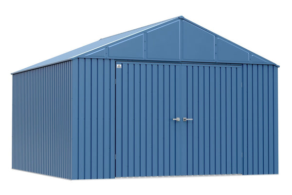 Arrow Elite 14x12-ft Anthracite Corrosion-Resistant Steel Shed L6
