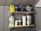 Arrow Galvanized Steel Shelf Kit with Hanger and Brackets