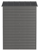 Arrow Select Galvanized Steel Storage Shed, Charcoal, 6-ft x 5-ft