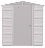 Arrow Select Galvanized Steel Storage Shed, Flute Grey, 6-ft x 5-ft