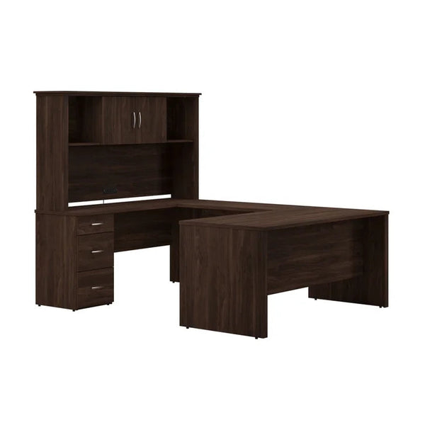 Bestar - Gosford U-Shaped Desk with Hutch C0