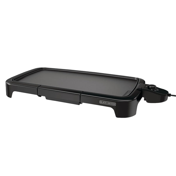 Black & Decker Family Sized Electric Griddle, Black, 20-in x 11-in J8