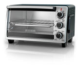 Black & Decker Toaster Oven with 4 Functions, Stainless Steel, 6-Slices